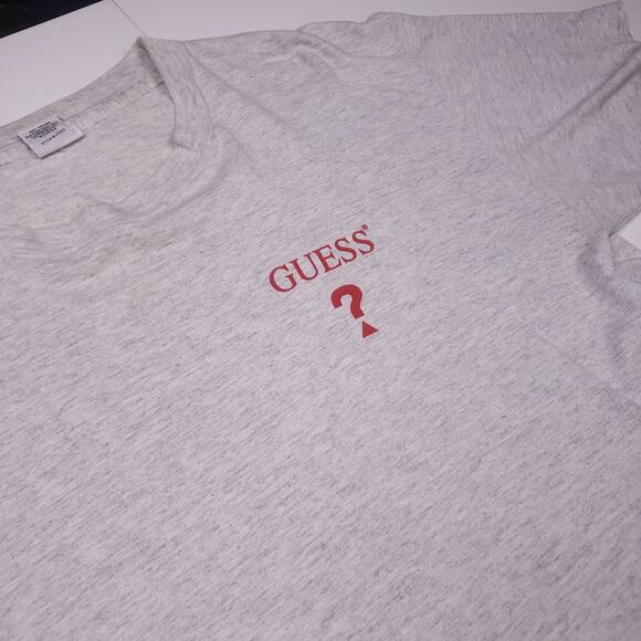 Rare Vintage 80s Guess by George Marciano Huge Back Spellout T Shirt Mens XL - Picture 3 of 9